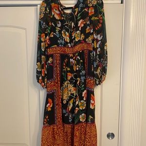 Printed Anthropologie Dress- Size 6
